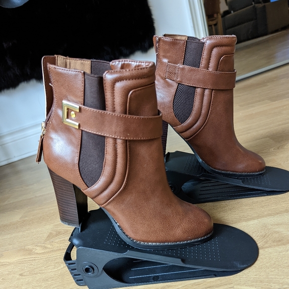 Aldo cognac leather booties 38 (7.5) - Picture 6 of 6